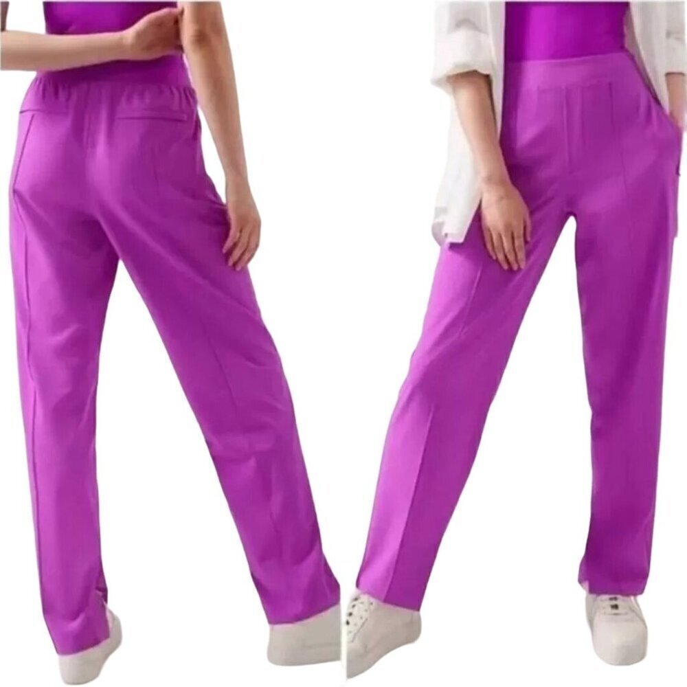 Athleta Vienna Slim Brooklyn Heights Jazz Purple/Pink Pants Size 6T